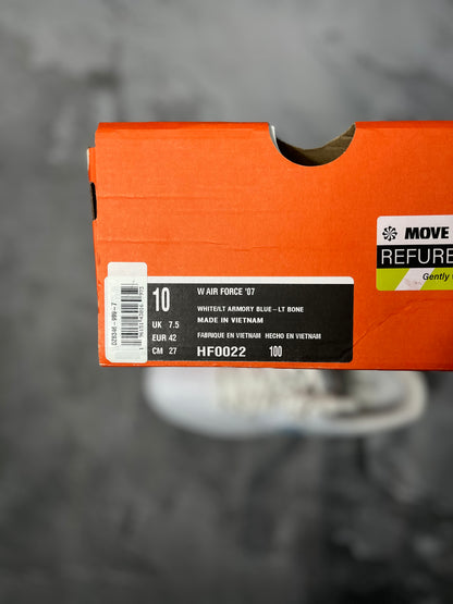 Nike Air Force 1 '07 "White & Light Armoury Blue" W